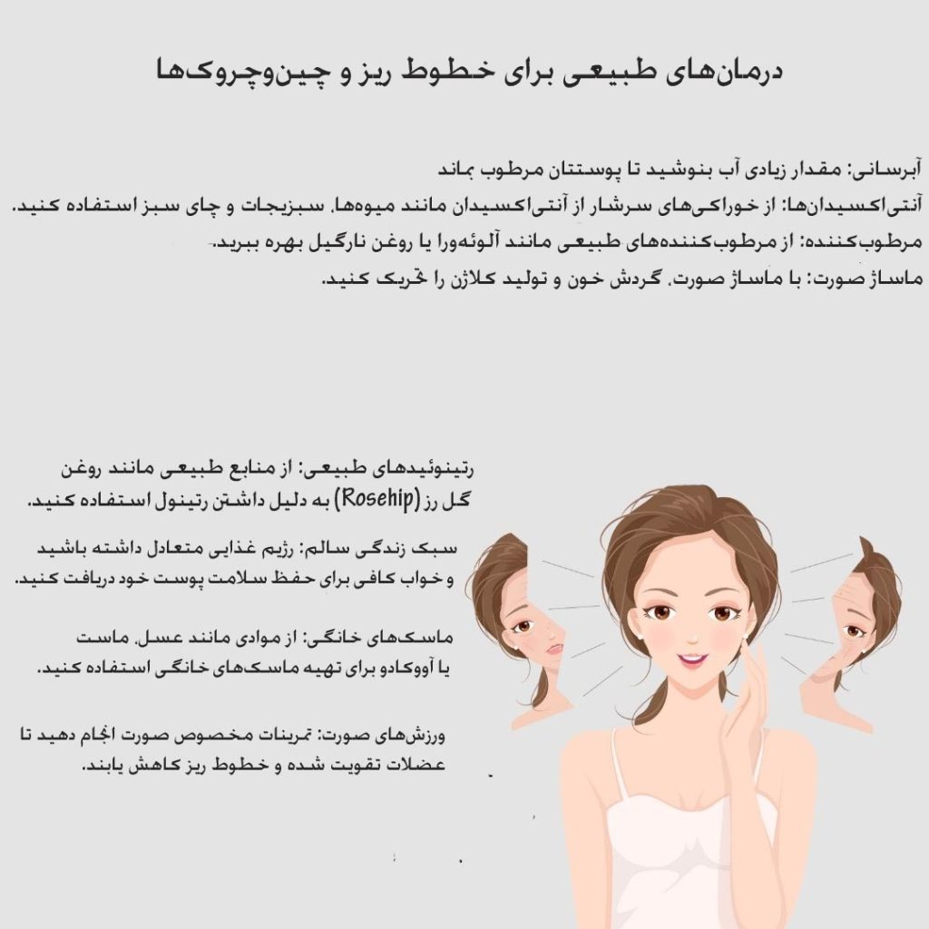 درمان‌‌های طبیعی برای خطوط ریز و چین‌ و چروک‌‌ها